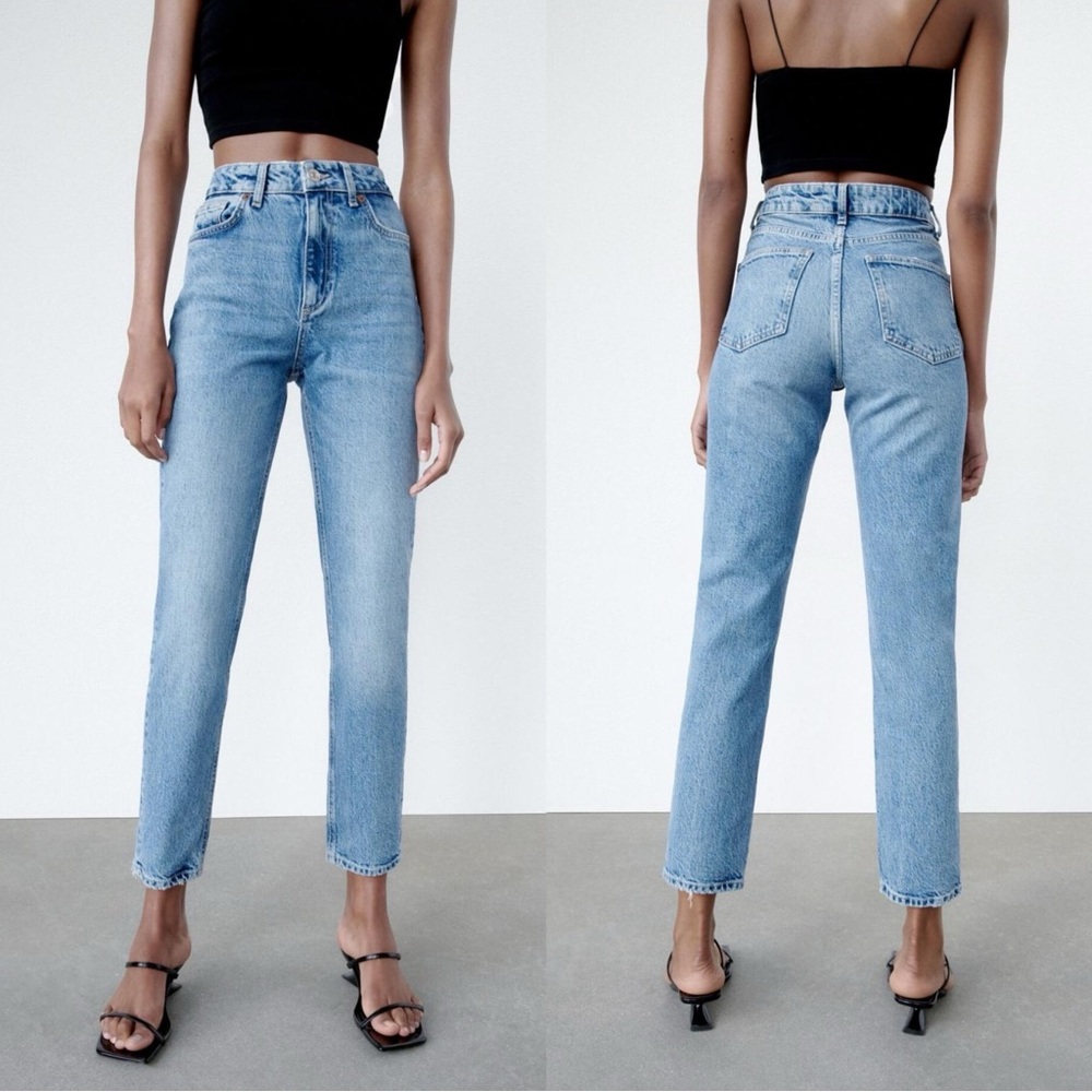 NWT Zara High-Rise Slim Jeans
